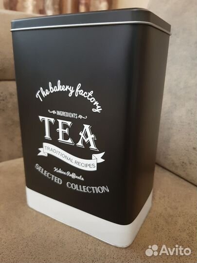 Жестяная банка для чая новая