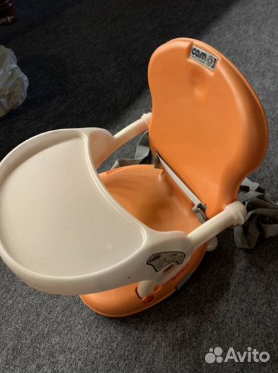 Детский стульчик для кормления складной и переносн