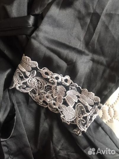 Шелковый халат новый