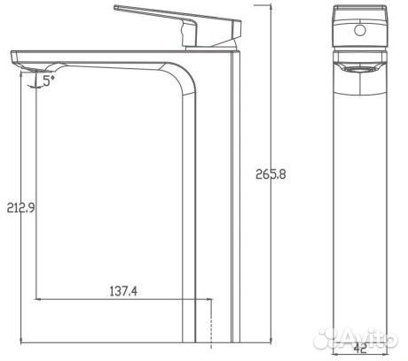 Смеситель для раковины Haiba hb11810 Хром