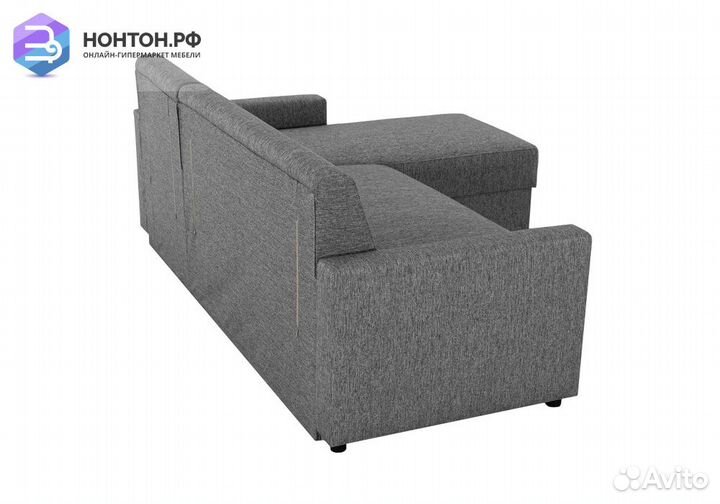 Диван угловой дельфин Виктория 2-1 серый