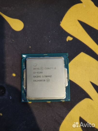 Процессор Intel core i3 6100 + термопаста