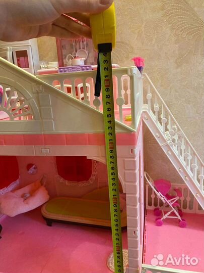 Домик кукольный для барби с мебелью