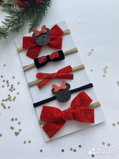 Шикарные нарядные бантики повязки для малышей