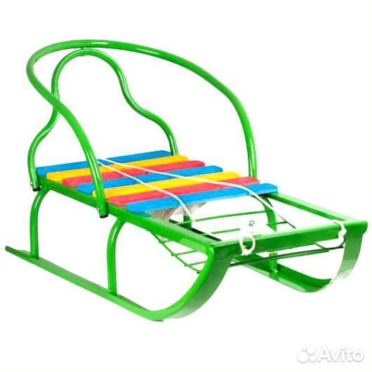 Санки - Вятские-2, зеленые