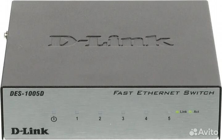 Коммутатор D-Link DES-1005D/O2B 5x100Mb неуправляе