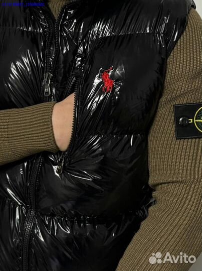 Жилетка с глянцевым эффектом от Polo Ralph Lauren