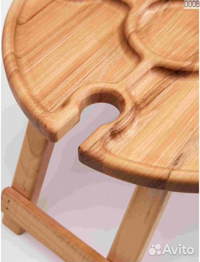 Деревянный столик для 4х бокалов оптом