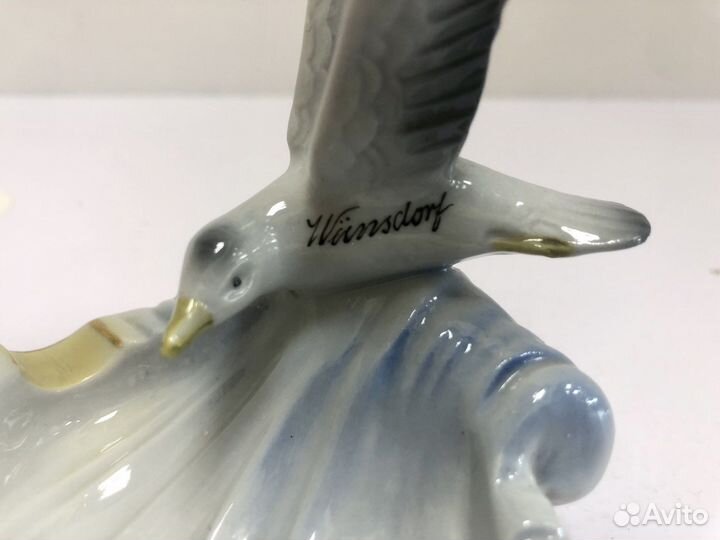 Пепельница Фарфор Чайка Германия 20 век