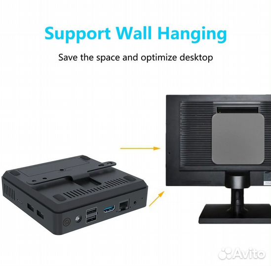 Мини пк szbox S33.Модель: N3350 Windows 10