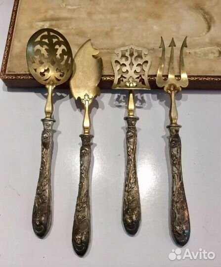 Серебро Антикварный Франция набор столовый сервиро