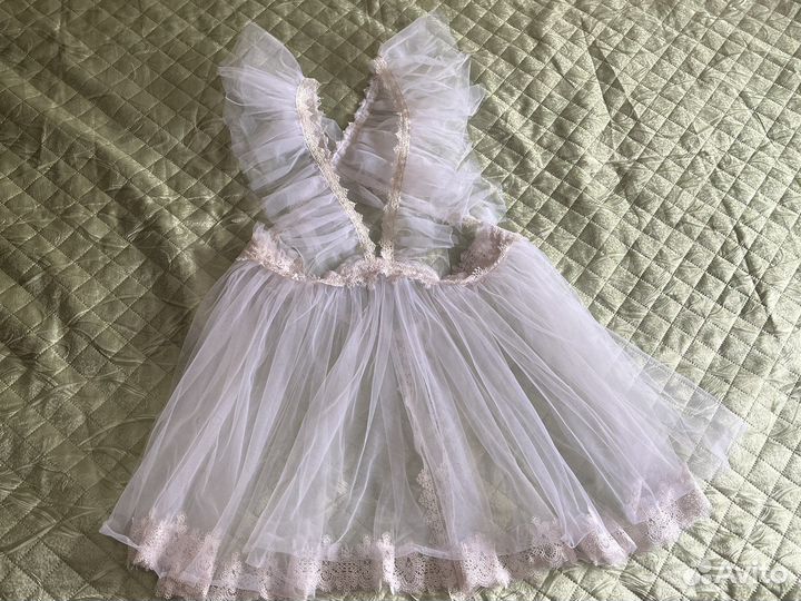 Белый школьный фартук