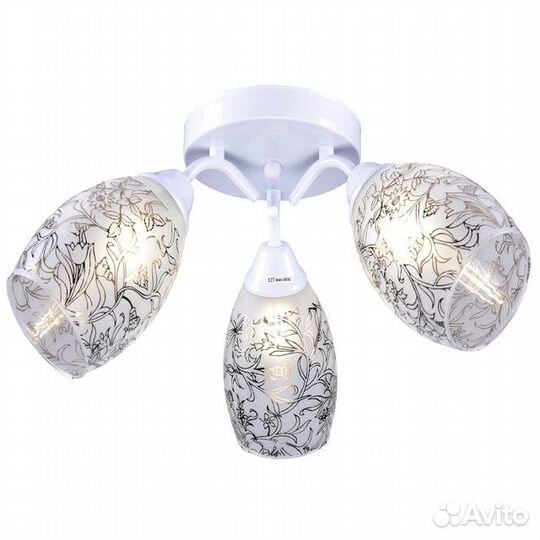 Люстра потолочная россвет Лея 3х60Вт Е27 металл ст