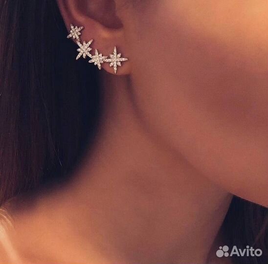 Серьги каффы