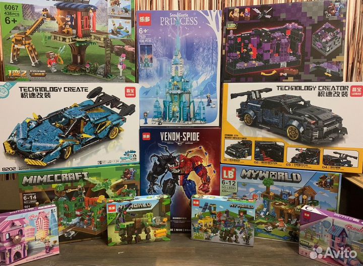 Конструкторы Майнкрафт, Марвел, Дисней