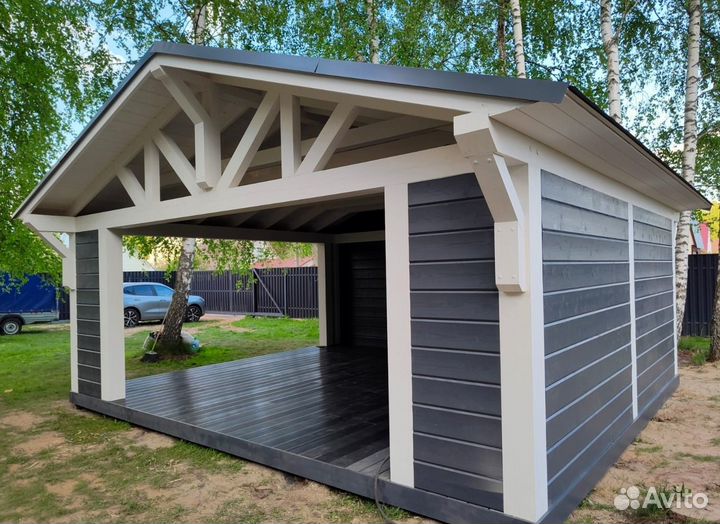 Беседка для дачи деревянная