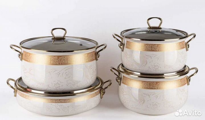 Эмалированные кастрюли набор Турция