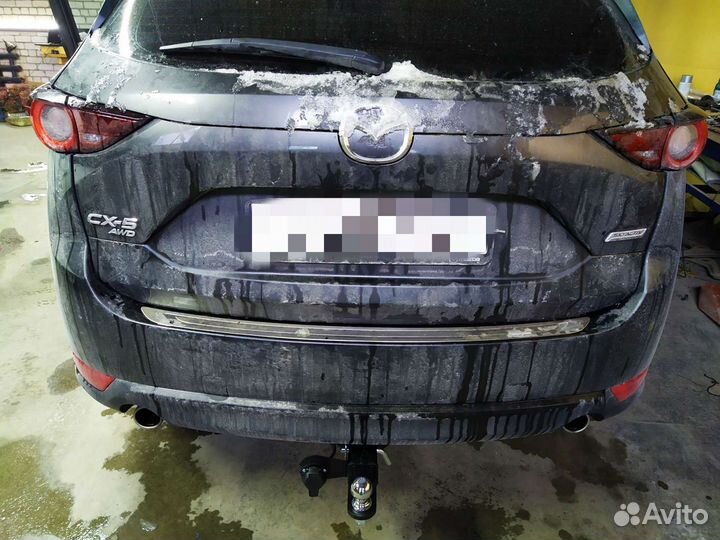 Фаркоп на Mazda CX-5 без подрезки бампера