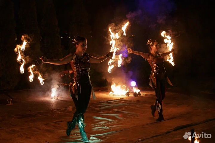 Фаер шоу на свадьбу