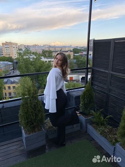 Брюки mango клеш 48