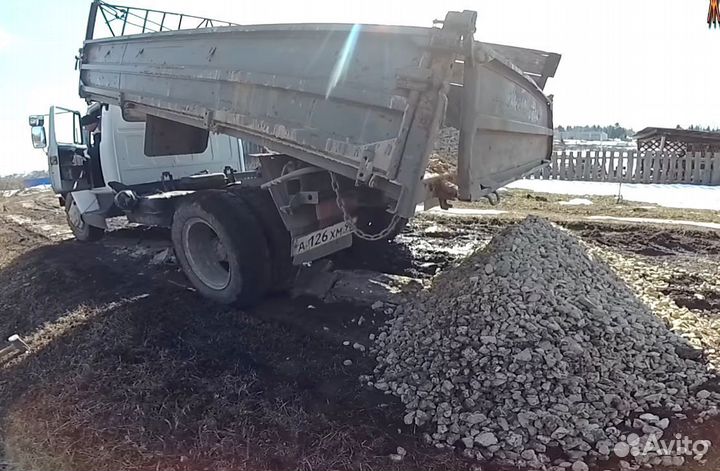 Щебень для дренажа, бетона