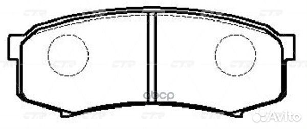 Колодки задние CKT14 CTR GK1028 GK1028 CTR