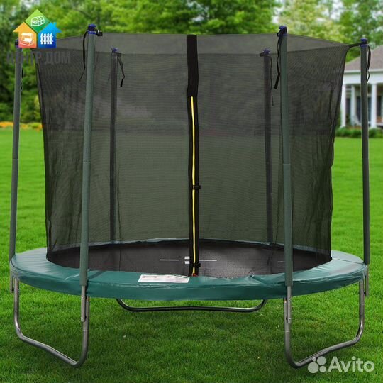 Батут с защитной сеткой