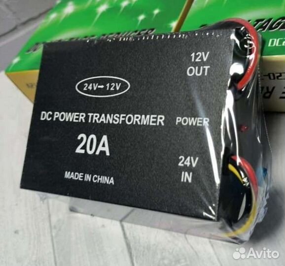 Преобразователь напряжения 24 в на 12в в авто