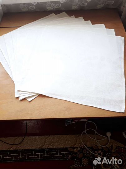Салфетки льняные,8шт., новые