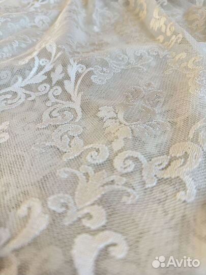 Тюль белая бу