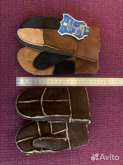 Варежки зимние детские 2 года