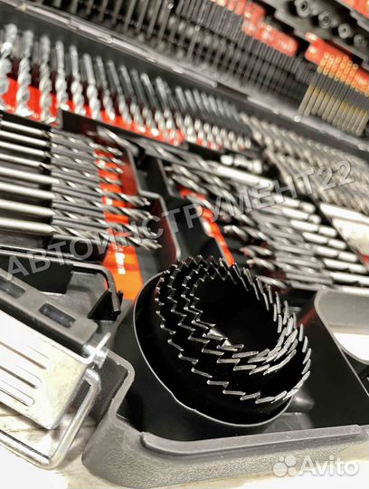 Набор разнопрофильных сверл RockForce 246 пр