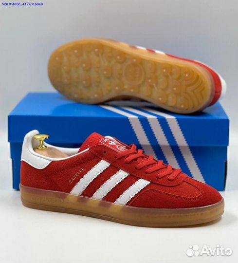 Кроссовки Adidas Gazelle Red (Арт.80000)