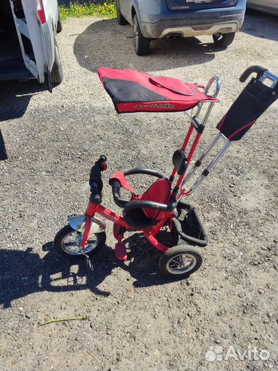 Детский трех колесный велосипед каталка