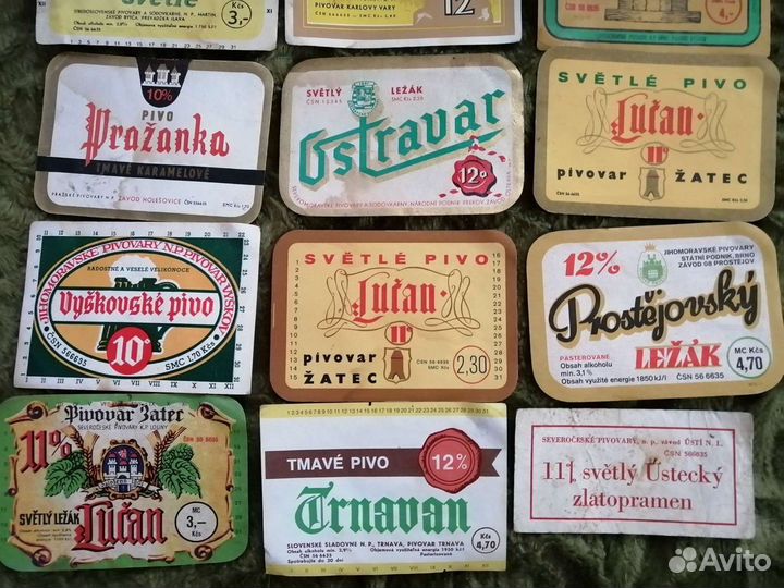 Коллекционная этикетка 18 шт