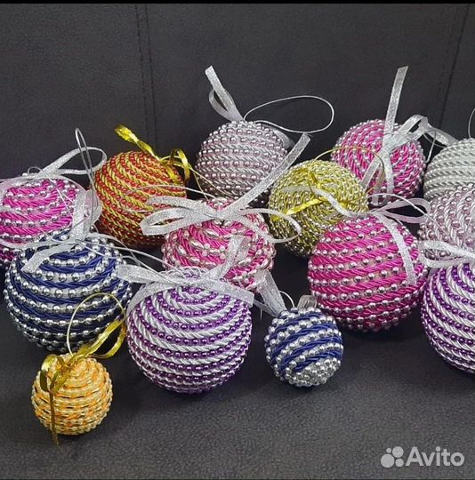 Шары ручной работы на елку