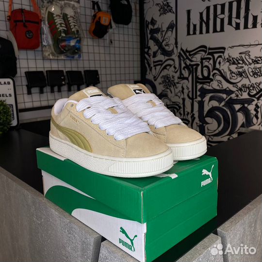 Puma Suede XL Yellow-White