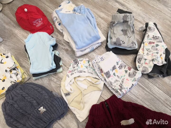 Вещи пакетом на малыша Боди, комбинезоны