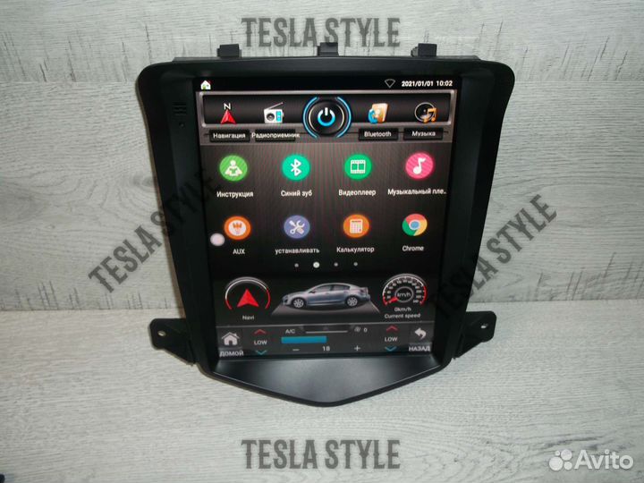 Магнитола Chevrolet Cruze Tesla Android GPS WiFi