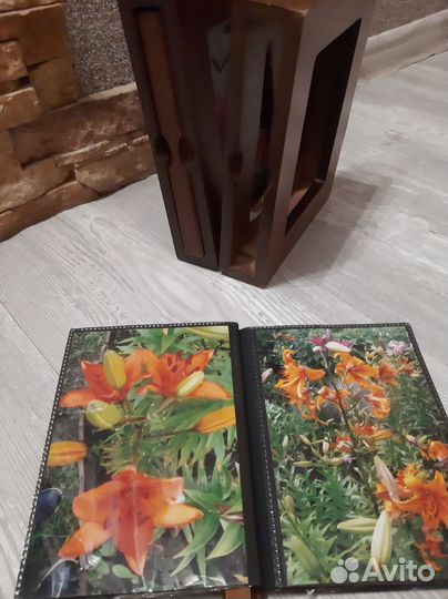 Фотоальбом из дерева складной