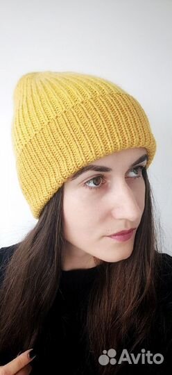 Шапка бини меринос и кашемир