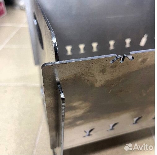 Разборный мангал, 3 мм толщина, некрашеный