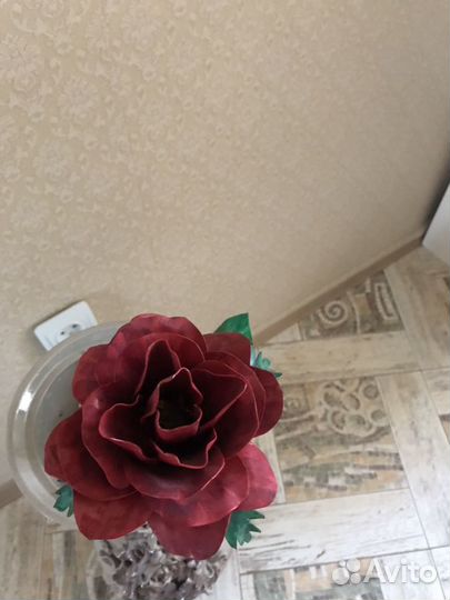Роза металлическая,ручная работа