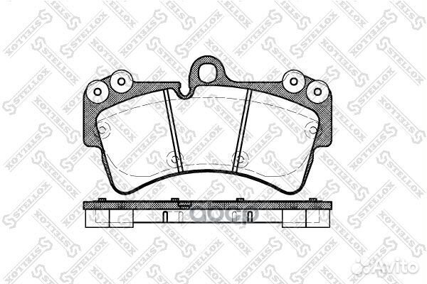 1006 000B-SX колодки дисковые п. VW Touareg 2
