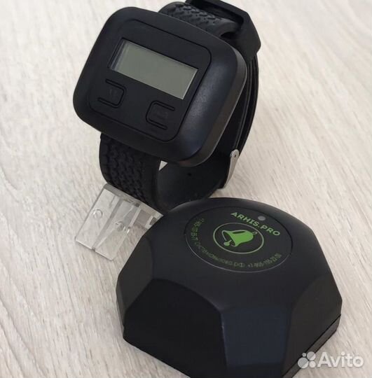 Кнопка вызова официанта Бургер и часы пейджер