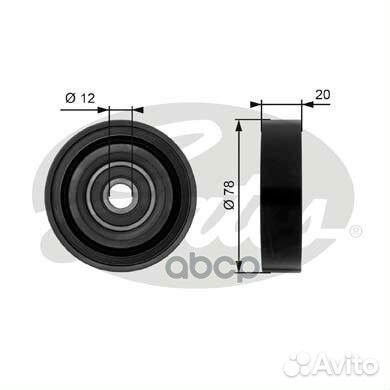 Ролик натяжения ремня кондиционера gates T36086