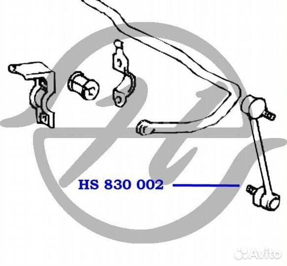 Тяга стабилизатора задней подвески