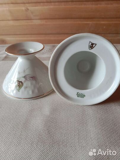 Подсвечники из фарфора