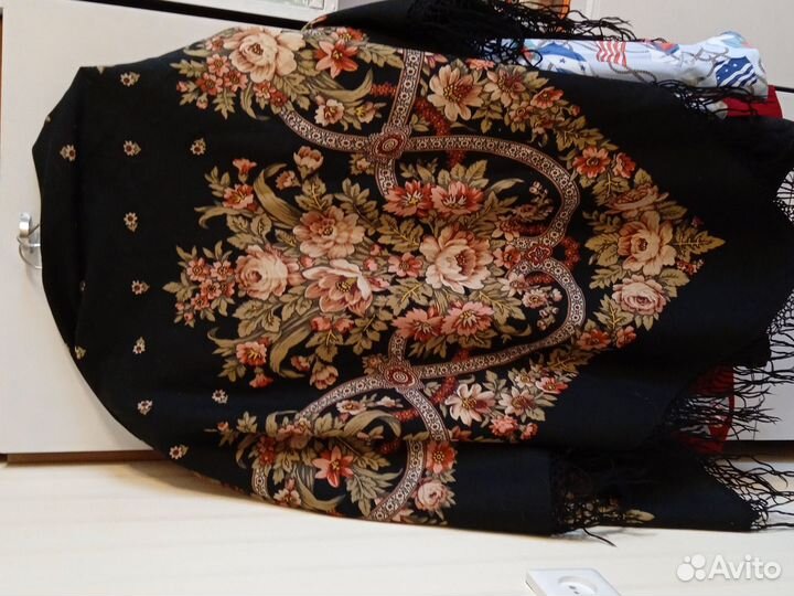Павловопосадский платок шерсть СССР