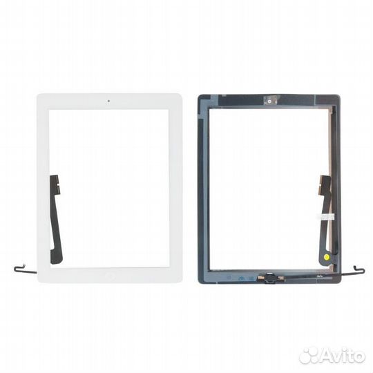 Тачскрин с кнопкой Home и клейкой лентой для Apple